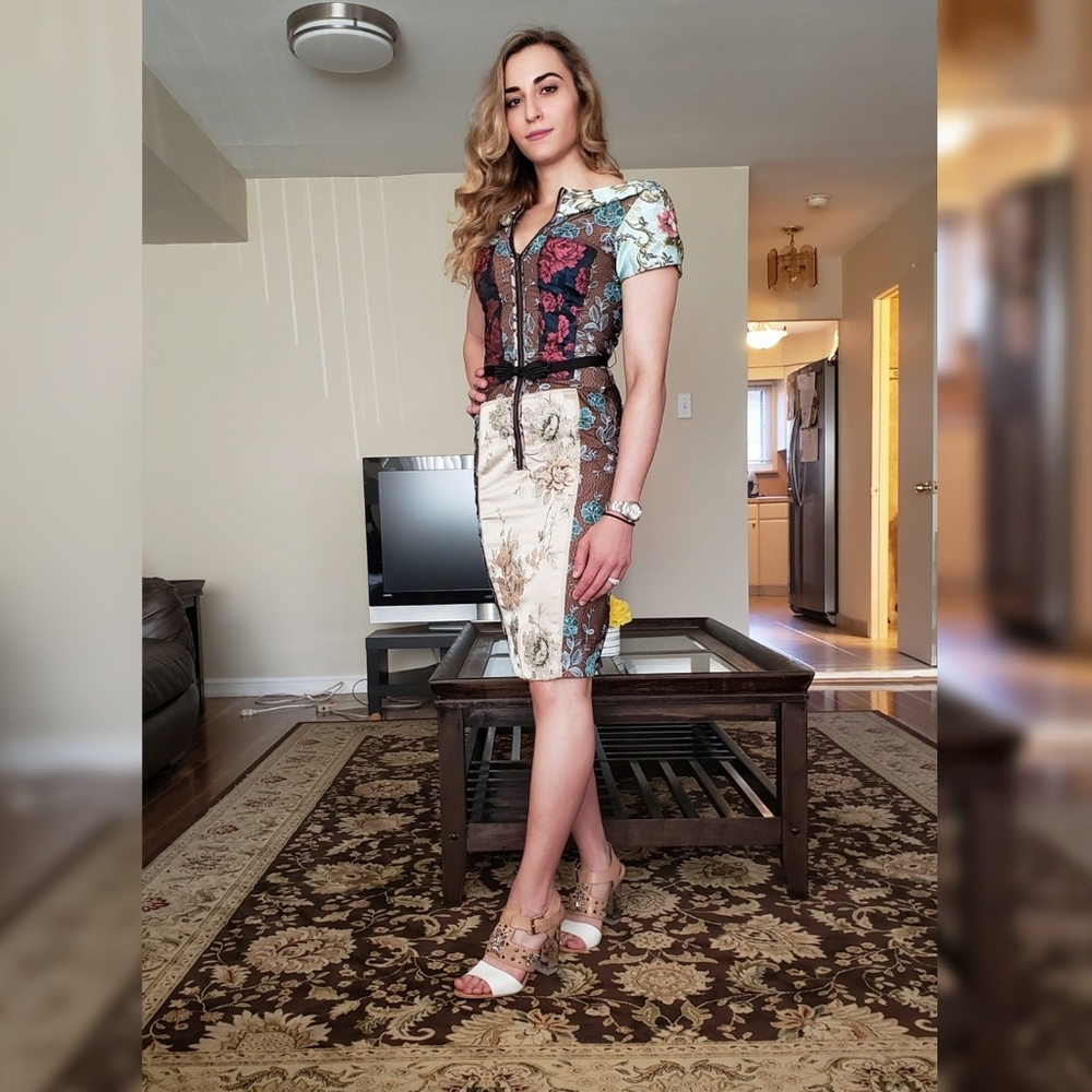 Beautiful unique byron lars sheath dress